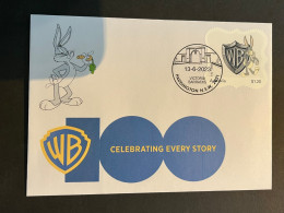 (4 R 2) Centenary Of Warner Brothers (cover With New Australia Stamp) Stamp Folder Issued 13-6-2023 Bug's Bunny) - Covers & Documents