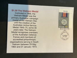 (4 R 2) New - Australia Post Stamp $ 1.20 The Vietnam Medal (ANZAC) On Cover - Issue 18 April 2023 - Briefe U. Dokumente