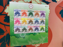 Thailand Stamp MNH 2023 Exhibition Buddha Temple Definitely Sheet - Buddismo