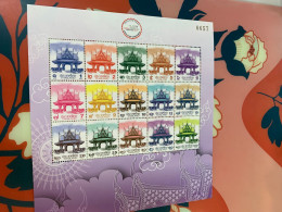Thailand Stamp MNH 2023 Exhibition Buddha Temple Definitely Sheet - Budismo