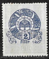 HUNGARY MAGYAR 1914: Revenue Stamp, 2 Filler Mint - Steuermarken