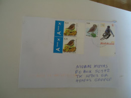 BELGIUM   COVER WITH STAMPS BIRD BIRDS   OWLS OLYMPIC GAMES  BEIJING 2008 CHINA BIKE - Kiwi