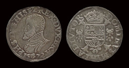 Southern Netherlands Brabant Filips II 1/2 Filipsdaalder 1572 - 1556-1713 Pays-Bas Espagols