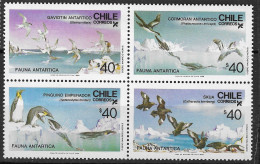 Chile 1986 MiNr. 1139 - 1142 Chile South Pole Antarctic Wildlife Birds, Emperor Penguin 4v  MNH** 10.00 € - Fauna Antartica