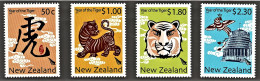 New Zealand 2010 Year Of The Tiger Set Of 4 MNH - Neufs