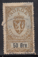 50 Ore Used Revenue, Norway,  - Steuermarken