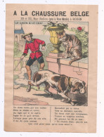 Publicité, Chaussures, A La CHAUSSURE BELGE, Rouen, Conte, Le Chien & Le Chat - Advertising