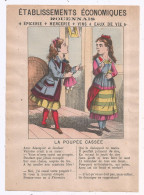 Publicité, épicerie, Ets économiques ROUENNAIS, ROUEN, Conte, La Poupée Cassée - Advertising