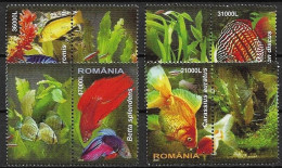 C3967 - Roumanie 2005 - Poissons 4v..obliteres - Gebraucht