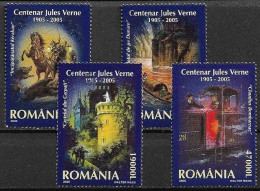 C3968 - Roumanie 2005 - Jules Verne 4v..obliteres - Oblitérés