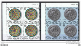 SAN  MARINO:  1976  EUROPA  CEPT  -  S. CPL. 2  VAL. BL. 4  N. -  SASS. 967/68 - 1976