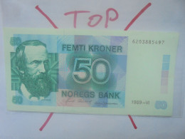 NORVEGE 50 KRONER 1989 Neuf (B.29) - Norway