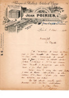 SEINE PARIS  ARTICLES DE VOYAGE J POIRIER ANNEE 1904 TROUS ARC HIVES F A4 - Deportes & Turismo