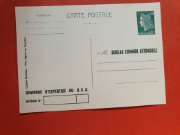 Entier Postal Cheffer Avec Repiquage Du Bureau Commun Automobile, Non Utilisé - Réf J 152 - Cartes Postales Repiquages (avant 1995)