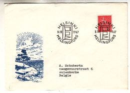 Finlande - Lettre De 1967 - Oblit Helsinki - Lions - - Storia Postale