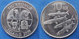 ICELAND - 10 Kronur 2008 "four Capelins" KM# 29.1a Monetary Reform - Edelweiss Coins - Island