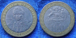 CHILE - 100 Pesos 2006 "mapuche" KM# 236 Monetary Reform Bi-metallic - Edelweiss Coins - Chili