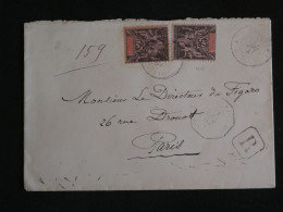 BU7 GUADELOUPE  BELLE LETTRE RECOM.  1897 A PARIS FRANCE  +AFF. PLAISANT ++ + - Lettres & Documents