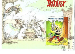 Bloc Feuillet N°22 - Journee Du Timbre Asterix Timbre Oblitéré - Oblitérés