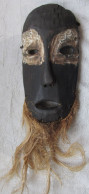 Art Africain - Petit Masque Mural Dan Cote D'Ivoire (15) Environ 24 X 12 Cm, Bois Léger 168 Gr - Art Africain