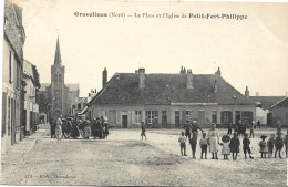 59 - La Place Et L'église Du Petit-fort-philippe - Gravelines