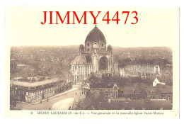 CPA - HENIN-LIETARD (P.-de-C.) - Vue Générale Et La Nouvelle Eglise Saint-Martin En 1934 - N° 3 - Edit.Lecaille - Henin-Beaumont