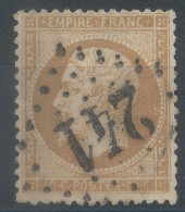 Lot N°76246   Variété/n°21, Oblitéré GC 241 Auteuil, Seine (et Paris) (60), Indice 4, C De 10C, Léger Pli D'angle - 1862 Napoléon III
