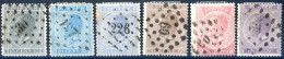 Belgique COB N°17 à 21 Oblitérés - Cote 219€ - (F3098) - 1865-1866 Profiel Links