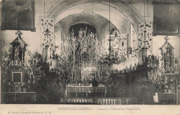 Courcelles Chaussy * Souvenir D'adoration Perpétuelle* Jour De Fête , Intérieur De L'église - Autres & Non Classés