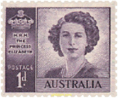 706182 MNH AUSTRALIA 1947 BODA DE LA PRINCESA ISABEL - Ongebruikt