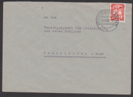 Homburg (Saar) - Beeden 15 Fr Steinkohle Bergbau Hunt Brief, Saarland 281 An Behörde 1950 - Covers & Documents