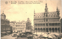 CPA - Carte Postale - Belgique  Bruxelles Grand Place Maison Du Roi Marché Aux Fleurs  1930 VM68311 - Marktpleinen, Pleinen