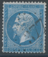 Lot N°76263   N°22, Oblitéré GC 377 Beaujeu, Rhone (68), Indice 4, Déchirure Filet NORD - 1862 Napoléon III