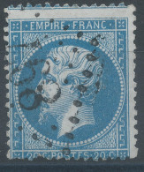 Lot N°76266   Variété/n°22, Oblitéré GC 897 La Charité, Nièvre (56), Indice 3, Piquage - 1862 Napoléon III