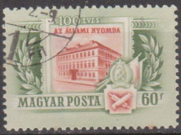 HUNGRIA - 1955 - The 100th Anniv. Of The Establishment Of The Government Printig Plant.  60f  (o) - Collections