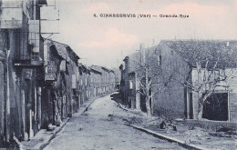 Ginasservis - Grande Rue   - CPA °J - Altri & Non Classificati