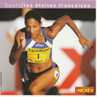 CHRISTINE  ARRON ( Fiche Journal De Mickey Format 9,5 X 9,5 - Athlétisme