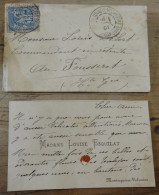 Cdv De Louise ESQUILAT De Montesquieu Volvestre Envoyé Au FOUSSERET En 1901  ................ 14861 - Cartes De Visite