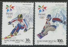 Hungary:Unused Stamps Serie Nagano Olympic Games 1998, 1997, MNH - Inverno1998: Nagano