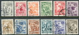 YUGOSLAVIA 1951 Occupations Definitive Recess-printed Set Of 12 Used.  Michel 677-88;  SG 705-16 - Gebraucht