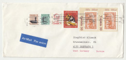 Canada Multifranked Letter Cover Posted Air Mail 198? To Germany B230701 - Lettres & Documents