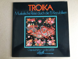 Schallplatte Vinyl Record Disque Vinyle LP Record - Russia Russie Troika Ussr Music Russian Folk Music - 2 Vinyl Discs - Musiche Del Mondo