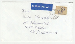 Canada Letter Cover Posted Air Mail 1985 Leroy To Germany B230701 - Brieven En Documenten