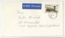 Canada Letter Cover Posted Air Mail 198? To Germany B230701 - Brieven En Documenten