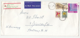 Canada Postal Stationery Letter Cover Posted Air Mail 1979 To Germany - Uprated B230701 - 1953-.... Reign Of Elizabeth II