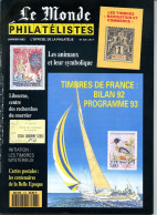 Le Monde Des Philatélistes N.470,colonies 1892,Libourne,unification Buda Pesth,animaux Symboles,Mahorais,entiers Gandon - Französisch (ab 1941)