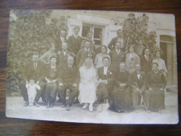 Carte Photo - Noces Mariage - Famille Pierre , Léa , Léanie Etc - 1924 - SUP (HG 79) - Noces