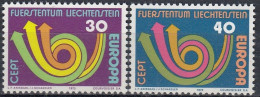 LIECHTENSTEIN 579-580,unused - 1972