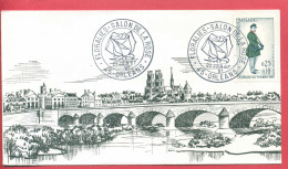 1967 - Cachet "FLORALIES-SALON DE LA ROSE" à Orléans Le 24 Juillet 1967 - Enveloppe Pont George V - Gedenkstempels