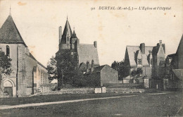 Durtal * Vue Sur L'église Et L'hôpital - Durtal